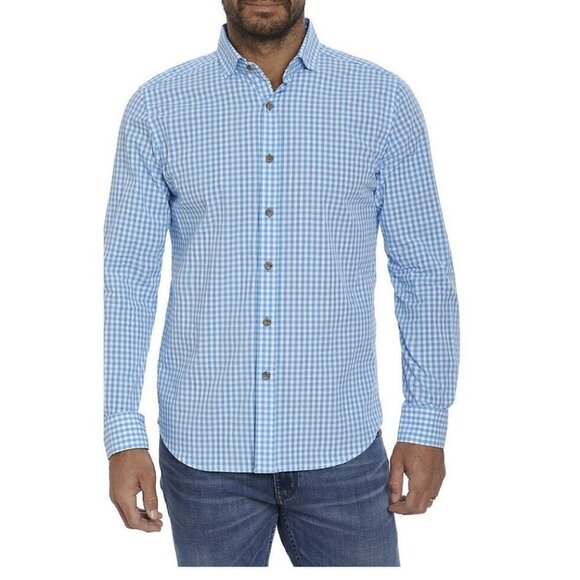 Robert Graham Other - Robert Graham NWT Men’s Conroe, Button-Down Shirt Blue Gingham Medium $168 New